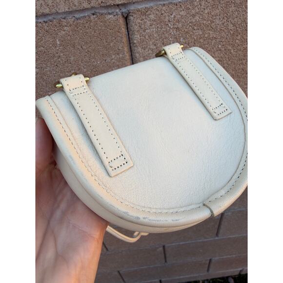 Vintage COACH Leather Mini Convertible Crossbody Belt Bag RARE Cream 9826 Purse - Picture 8 of 14